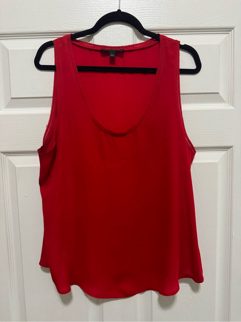 Banana Republic Red Top with Black Trim
